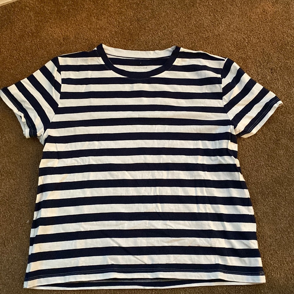 Everlane Striped Boxy Tee Shirt